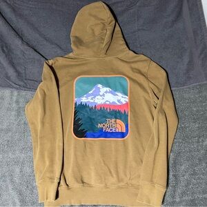 Men’s Medium The North Face Hoodie Brown Decal